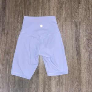Lululemon align high rise biker short 8” in size 0 color ‘Lavender Dew’